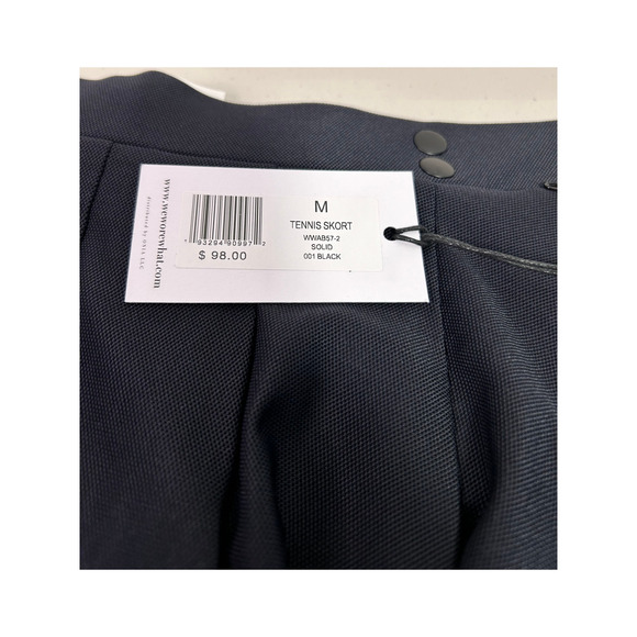 NWT WeWoreWhat Women's Medium Skort Mesh Shorts Liner Black Tennis Pickleball - Picture 12 of 14